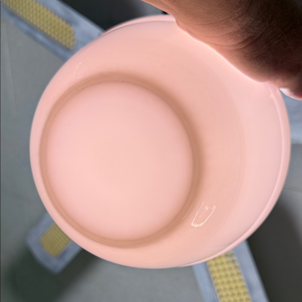 Pink glass mosser Mixing Bowl HTF - Picture 7 of 7
